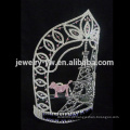 Beleza grande Tall tower rhinestone Custom pageant crowm